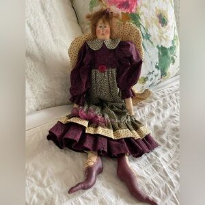Folk Art Angel Doll handmade
